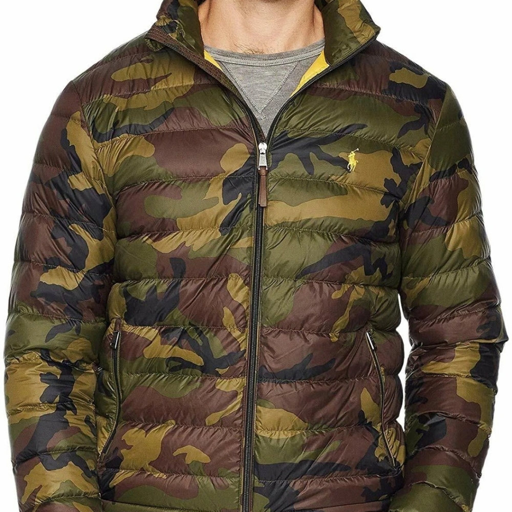 Ralph Lauren Down Camo Packable Jacket Men's Sz.XL